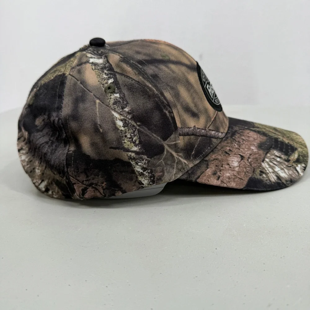Fastenal‎ Baseball Hat Mens OSFM Camo Brown Green Adjustable Logo Patch Cap